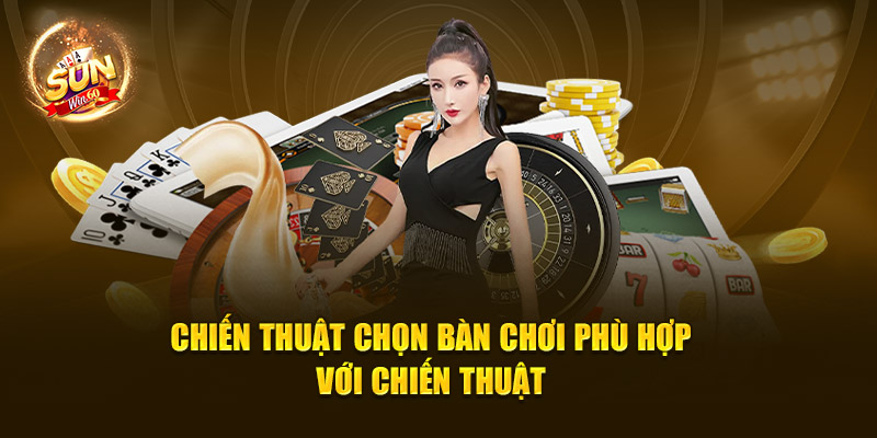 Chiến thuật chọn bàn chơi phù hợp với chiến thuật 